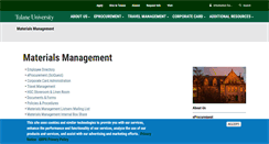 Desktop Screenshot of matmgmt.tulane.edu