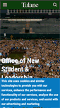 Mobile Screenshot of orientation.tulane.edu