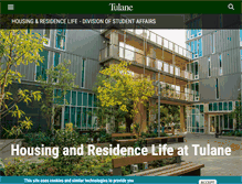 Tablet Screenshot of housing.tulane.edu