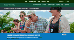 Desktop Screenshot of parents.tulane.edu