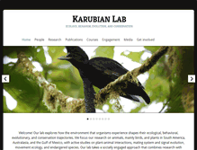 Tablet Screenshot of karubian.tulane.edu