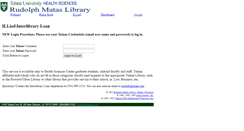 Desktop Screenshot of matas-lib.tulane.edu