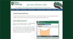 Desktop Screenshot of green.tulane.edu