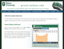Tablet Screenshot of green.tulane.edu