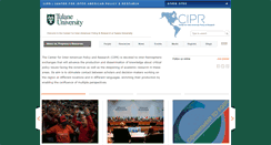 Desktop Screenshot of cipr.tulane.edu