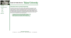 Desktop Screenshot of international.cps.tulane.edu