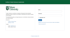 Desktop Screenshot of coi.tulane.edu