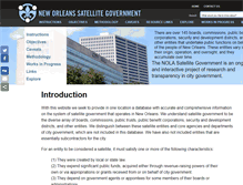 Tablet Screenshot of nolasatellitegovernment.tulane.edu