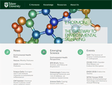 Tablet Screenshot of e.hormone.tulane.edu