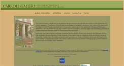 Desktop Screenshot of carrollgallery.tulane.edu