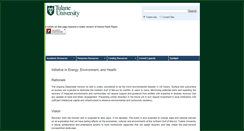 Desktop Screenshot of oilspill.tulane.edu