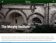 Tablet Screenshot of murphy.tulane.edu